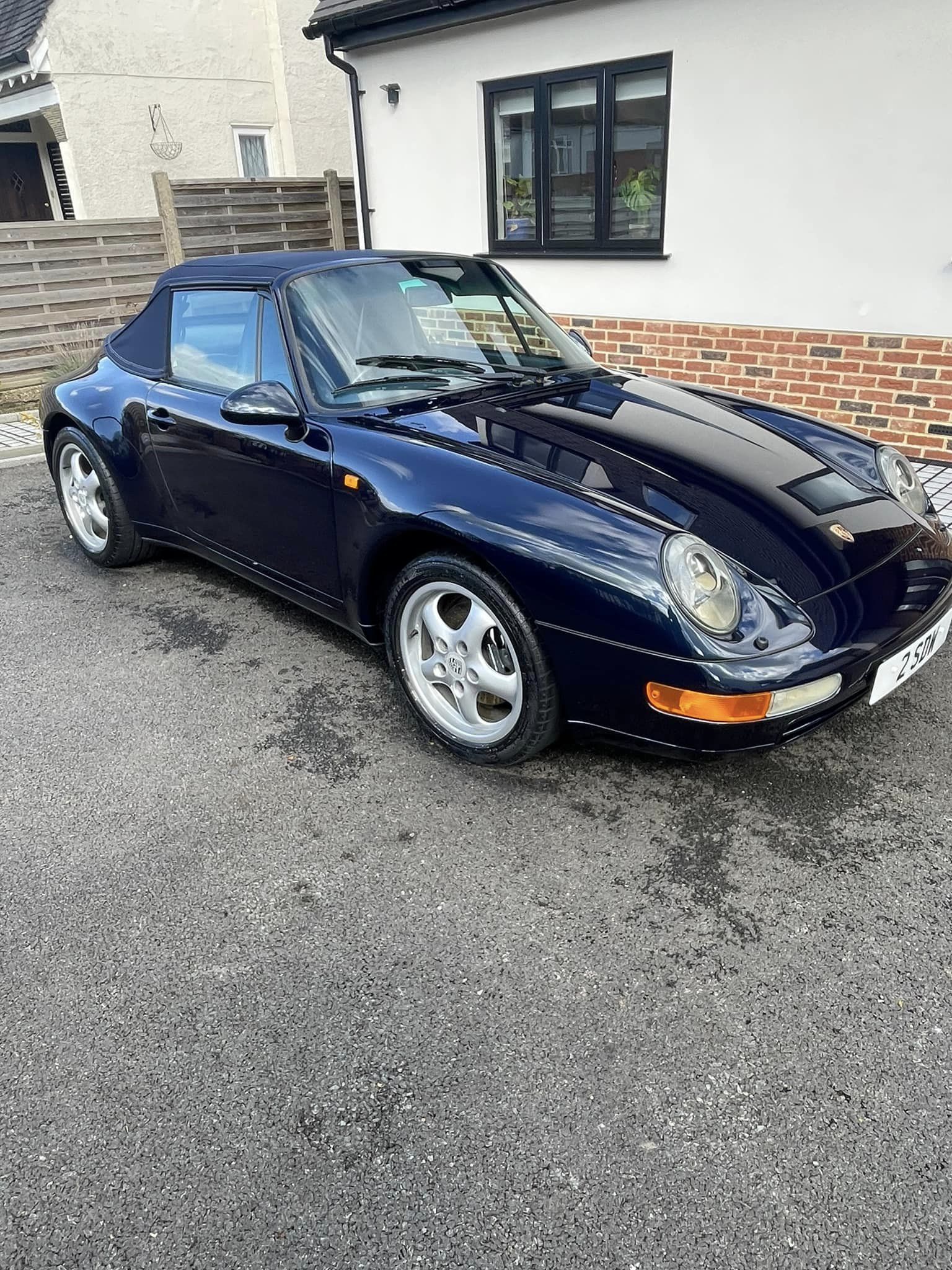 Porsche convertible after detailing
